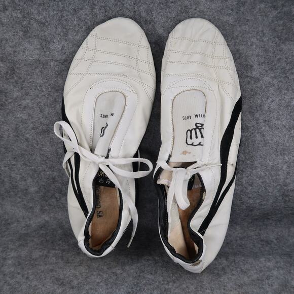 Sang Moo Sa Shoes Mens 12.5 Martial Arts Karate Sneakers Leather White Black main image 11